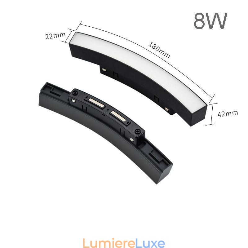 Luminaire circulaire encastré magnétique sur rail 150 cm