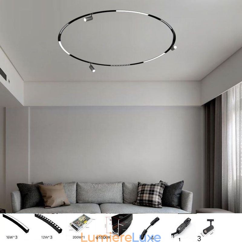 Spot encastrable circulaire magnétique décoratif 150 cm