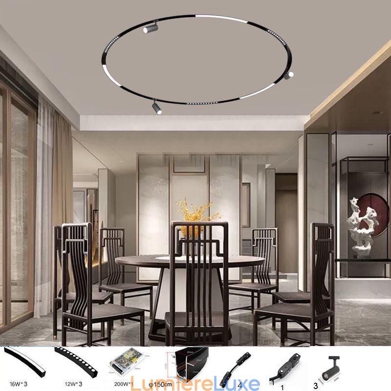 Spot encastrable circulaire magnétique décoratif 150 cm