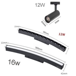 Spot encastrable circulaire magnétique décoratif 150 cm