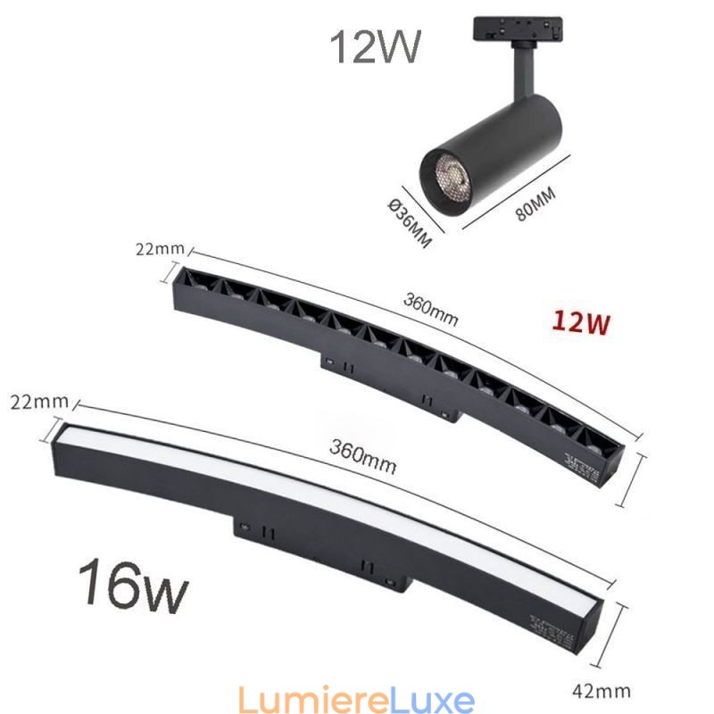 Spot encastrable circulaire magnétique décoratif 150 cm