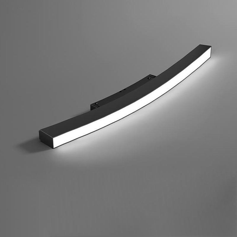 Système d'éclairage circulaire sur rail, luminaire magnétique encastré sur rail 120 cm