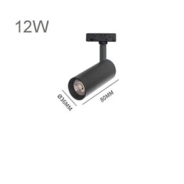 Système d'éclairage circulaire sur rail, luminaire magnétique encastré sur rail 120 cm