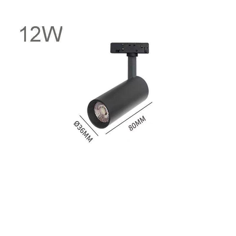 Système d'éclairage circulaire sur rail, luminaire magnétique encastré sur rail 120 cm