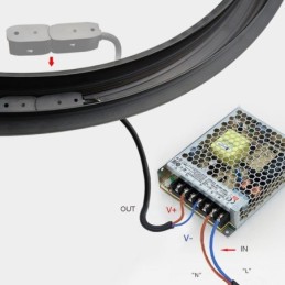 Spot circulaire encastrable magnétique décoratif 100 cm