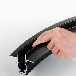 Spot encastrable circulaire magnétique pour rail d'éclairage décoratif 80 cm