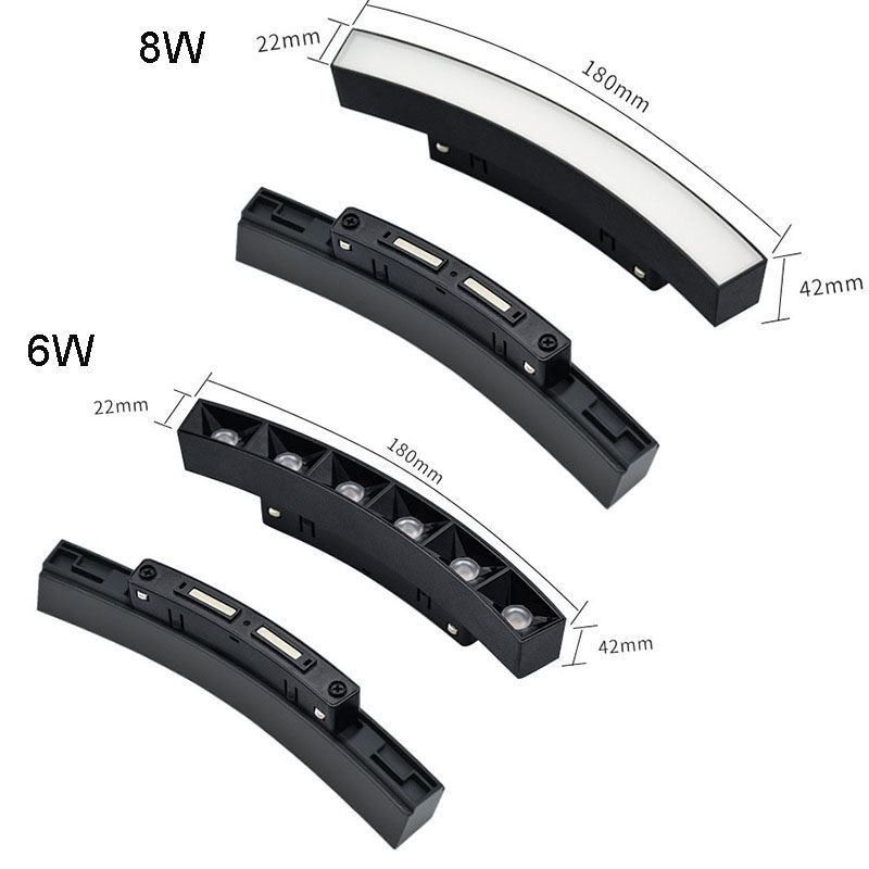 Spot encastrable circulaire magnétique pour rail d'éclairage décoratif 80 cm