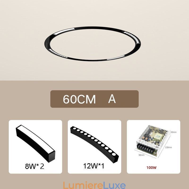 Spot circulaire encastrable magnétique décoratif 60 cm