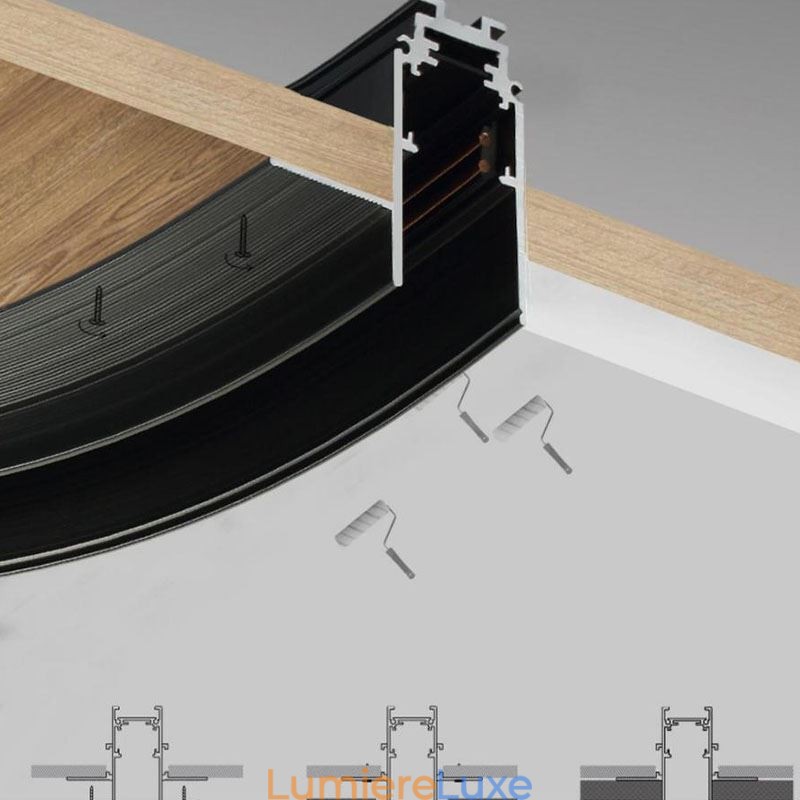 Spot circulaire encastrable magnétique décoratif 60 cm