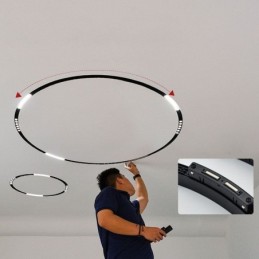 Spot magnétique encastré pour grille de rail