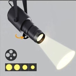 Spot de scène KTV, projecteur de plafond, 4 niveaux de réglage d'ouverture