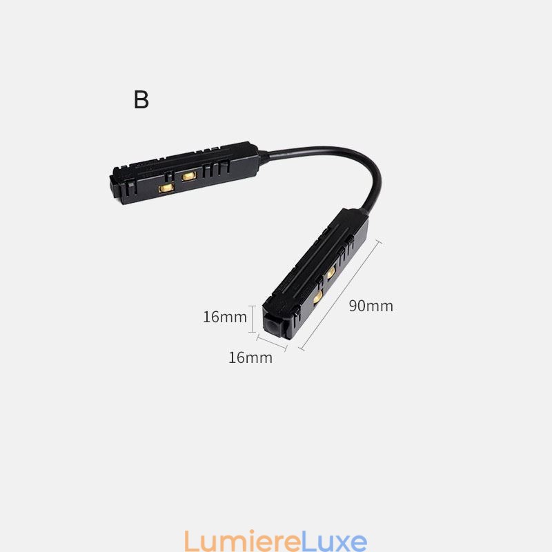 Accessoires d'éclairage sur rail magnétique Rail de rail encastré Connexion d'angle