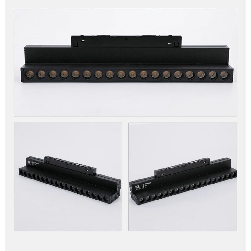 Spot encastré pour rail à grille Spot pour rail à bande Spot magnétique à grille pliable 36 V