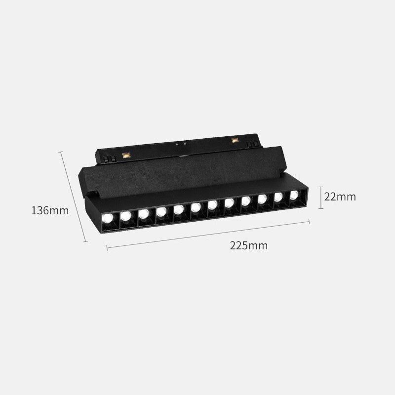 Spot encastré pour rail à grille Spot pour rail à bande Spot magnétique à grille pliable 36 V
