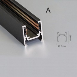 Rails d'éclairage encastrés, profilé de surface magnétique en aluminium, bande lumineuse ultra fine de 100 cm