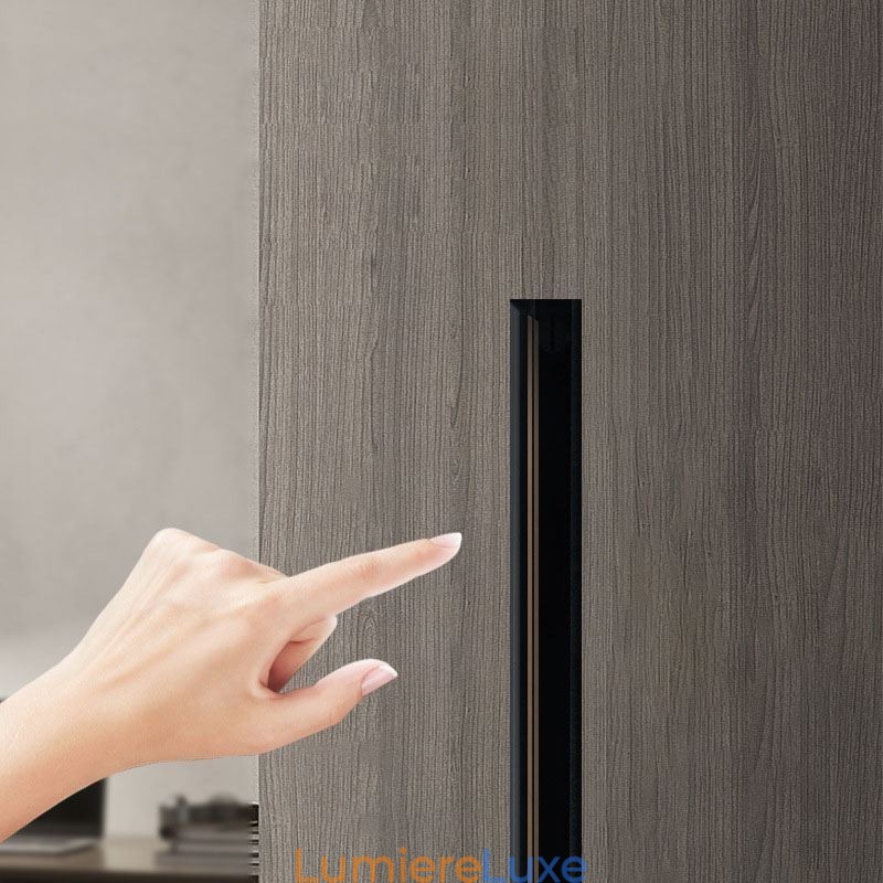 Rails d'éclairage encastrés, profilé de surface magnétique en aluminium, bande lumineuse ultra fine de 100 cm
