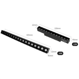 Spot encastré pour grille de rail Spot en bande Spot magnétique pour grille de rail 36 V