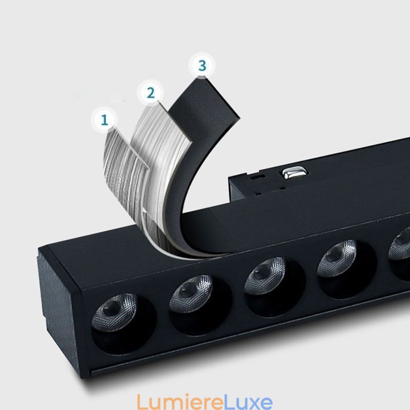 Spot encastré pour grille de rail Spot en bande Spot magnétique pour grille de rail 36 V