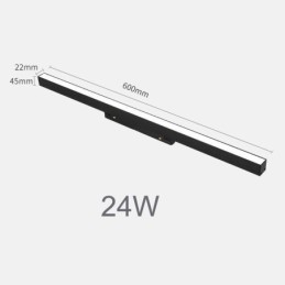 Projecteur linéaire magnétique encastré sur rail 36 V