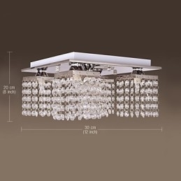Plafonnier Cristal Moderne 5 Lumières