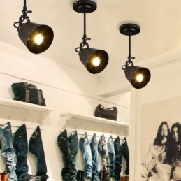 Plafonnier rustique en fer style campagne vintage