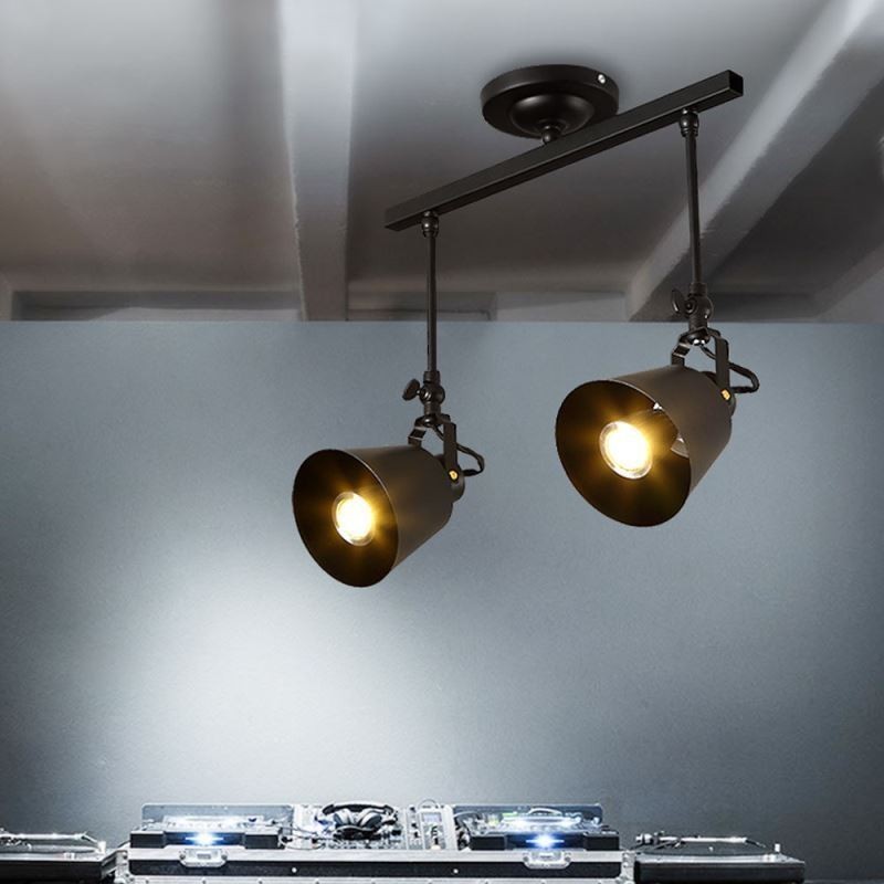 Plafonnier rustique en fer style campagne vintage