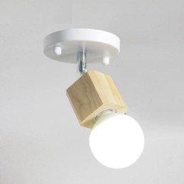 Plafonnier blanc moderne à mini-projecteur simple (lumière unique)