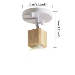 Plafonnier blanc moderne à mini-projecteur simple (lumière unique)