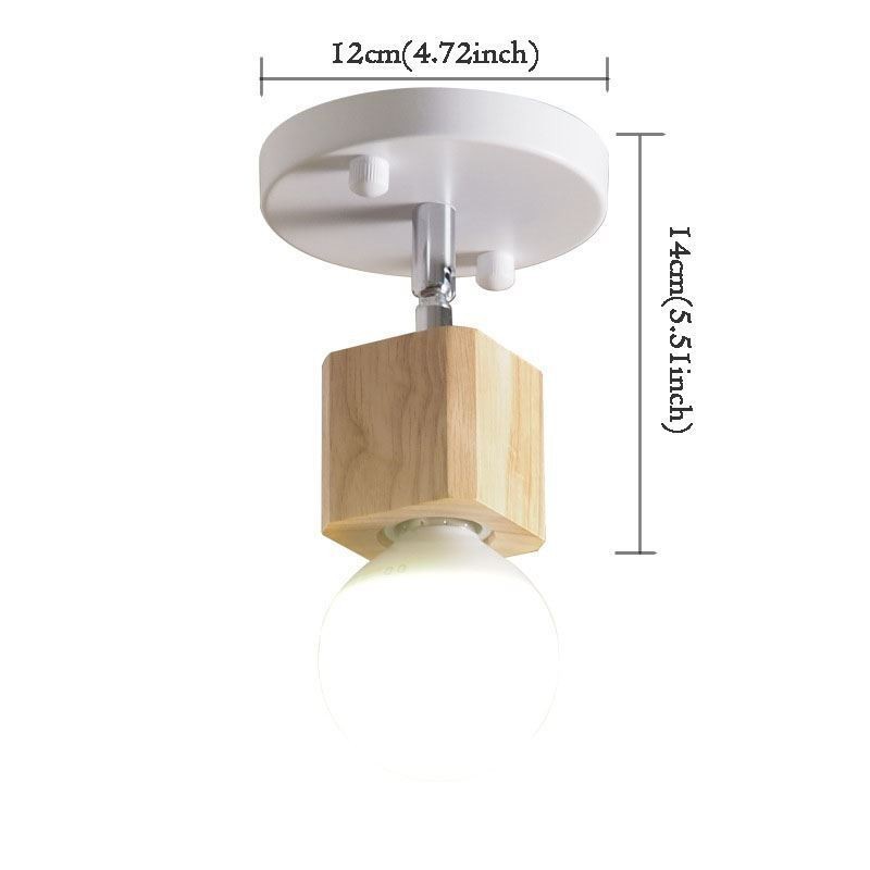 Plafonnier blanc moderne à mini-projecteur simple (lumière unique)