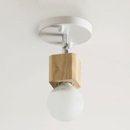 Plafonnier blanc moderne à mini-projecteur simple (lumière unique)