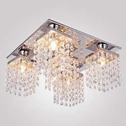 Plafonnier Cristal Moderne 5 Lumières