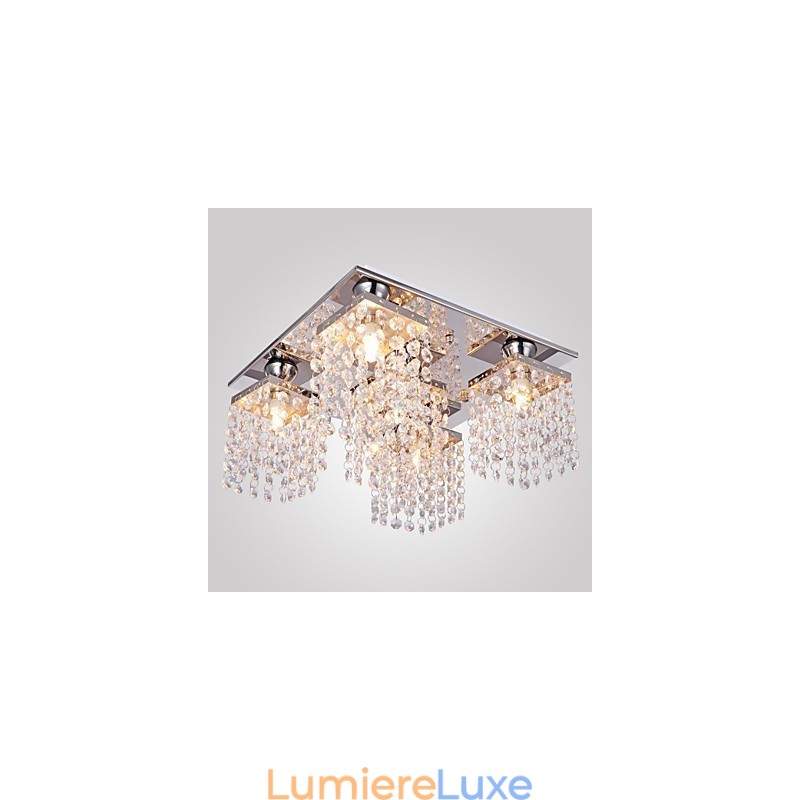 Plafonnier Cristal Moderne 5 Lumières