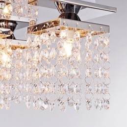 Plafonnier Cristal Moderne 5 Lumières