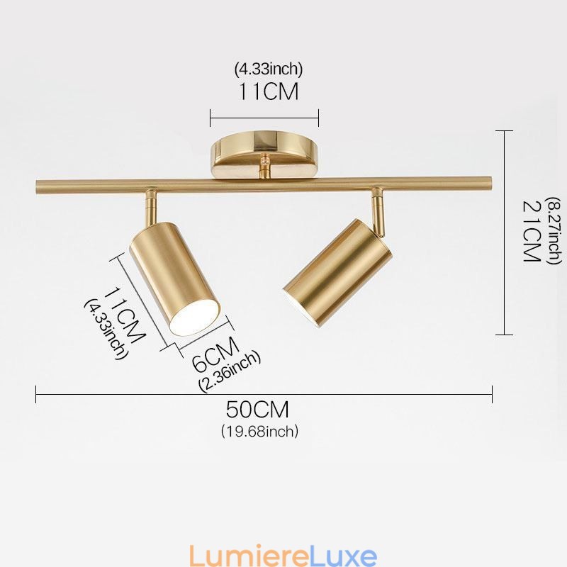 Spot de plafond moderne et simple en aluminium