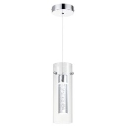 Suspension artistique à 3 lumières avec abat-jour en verre et culot d'ampoule G4