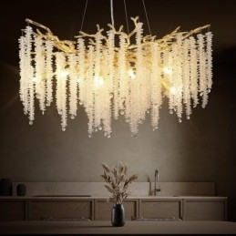 Lustre en cristal moderne et exquis