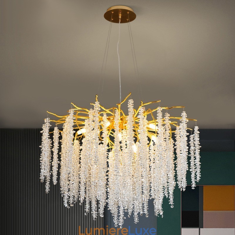 Lustre en cristal moderne et exquis
