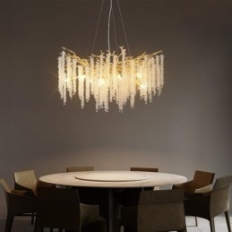 Lustre en cristal moderne et exquis