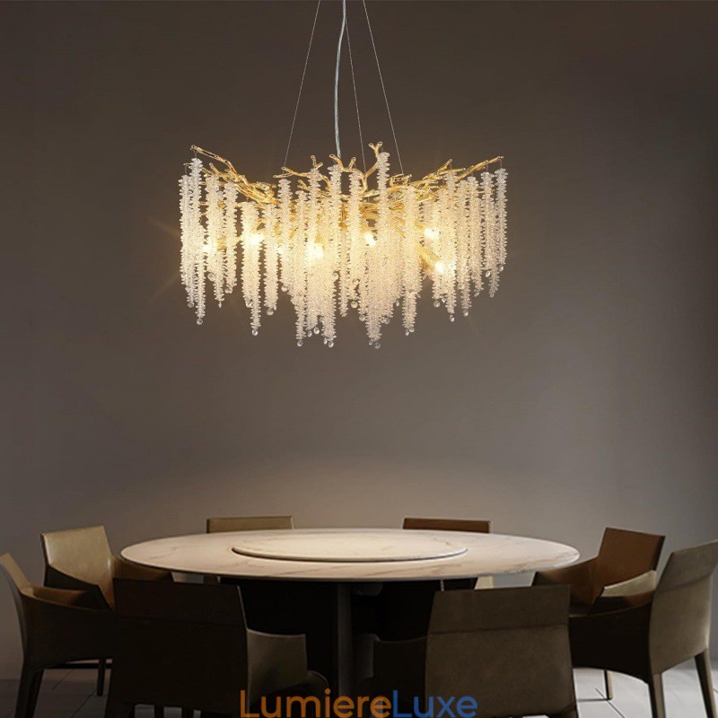 Lustre en cristal moderne et exquis