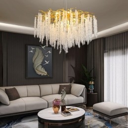 Lustre en cristal moderne et exquis