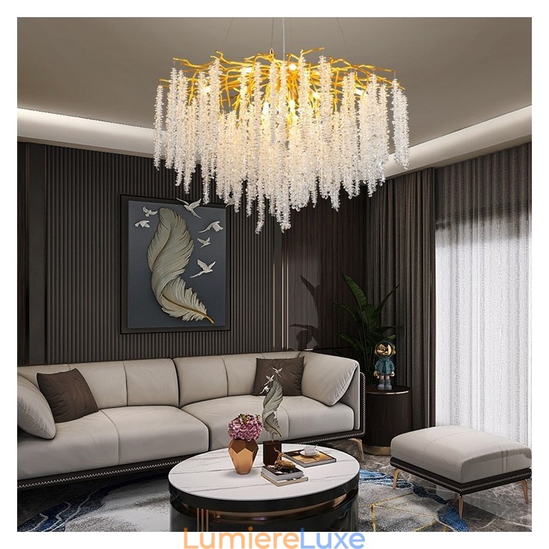 Lustre en cristal moderne et exquis