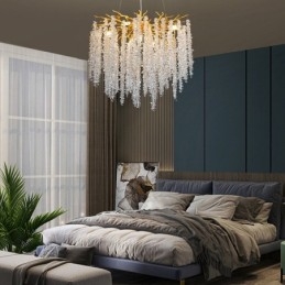 Lustre en cristal moderne et exquis