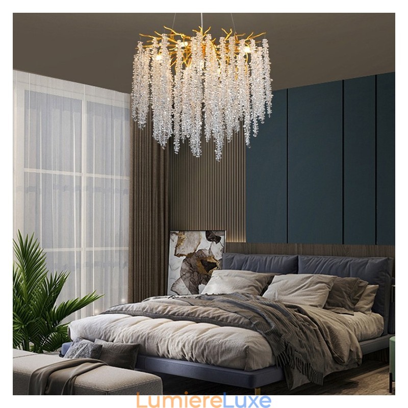Lustre en cristal moderne et exquis