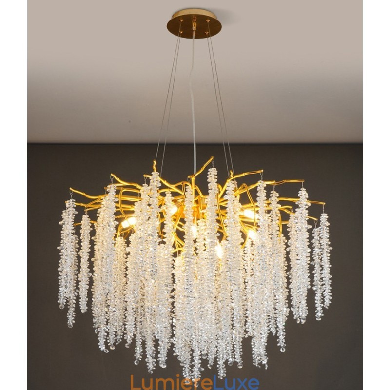 Lustre en cristal moderne et exquis