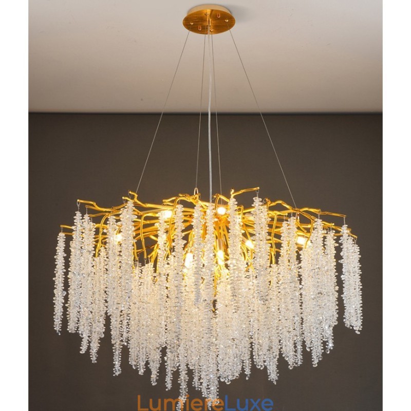 Lustre en cristal moderne et exquis