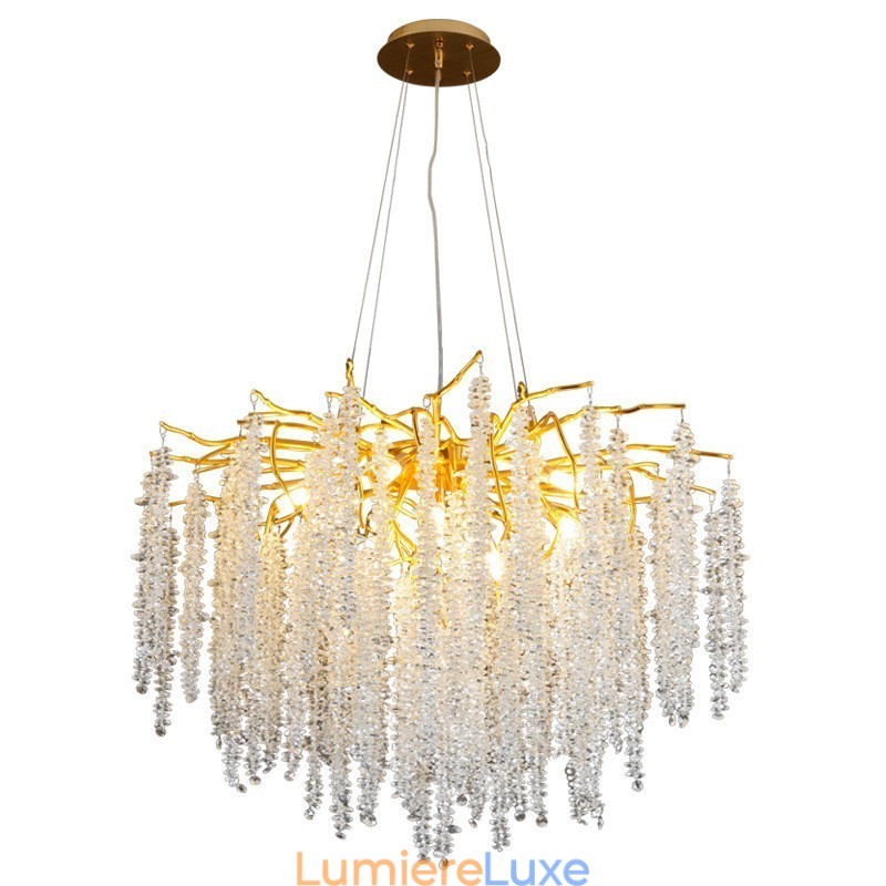Lustre en cristal moderne et exquis