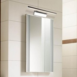Éclairage de salle de bain moderne contemporain en métal