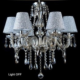Lustre en verre galvanisé en cristal classique contemporain moderne vintage