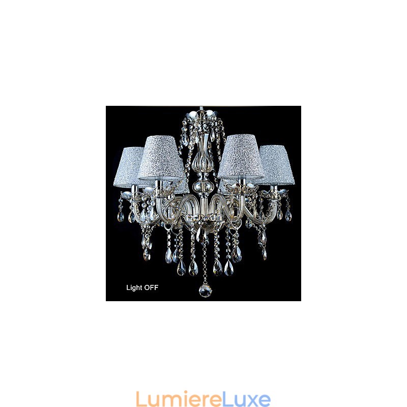 Lustre en verre galvanisé en cristal classique contemporain moderne vintage