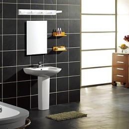 Éclairage de salle de bain moderne contemporain en métal